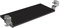 FIX&EASY Tastaturauszug klemmbar mit Tastaturablage 600X300mm schwarz matt Dekor, Tischklemmen höhenverstellbar silber, Schienen schwarz 300mm, Auszug für Tastatur Maus Keyboard und Laptop Ablage