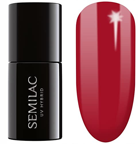 Semilac UV Nagellack Hybrid 401 Raspberry Wine 7ml Kollektion Tastes of Fall