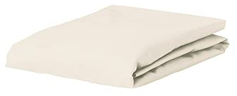 ESSENZA Spannbettlaken The Perfect Organic Jersey Oyster, 180-200 x 200-220 cm - 95% Bio-Baumwolle Perkal (GOTS), 5% Elasthan - Uni