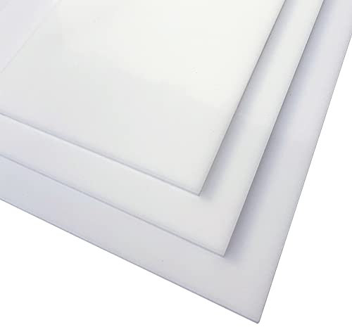 Plaque verre acrylique blanc. Verre synthétique extrudé. Plaque PMMA XT - 20 x 30 cm (200 x 300 mm) - 4 mm -