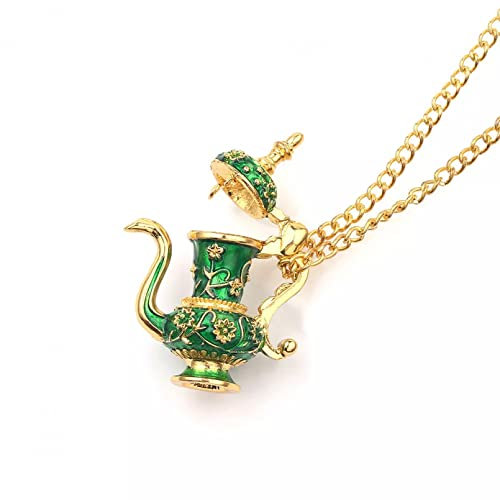 necklace Fashion Teacup Necklace Pendants Enamel Tea Cup Sweater Chain Clothing Accessories For Women Girl Jewelry christmas halloween party favors