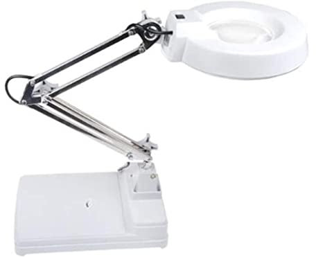 Loupe Éclairée, Loupe De Bureau 10x, Idéale Pour Réparer Les Gadgets Techniques Et La Lecture Mains Libres, Pour Bureau, Table Et Chevalet, Passe-temps, Lecture, Travaux Manuels, Dégénérescence Macula