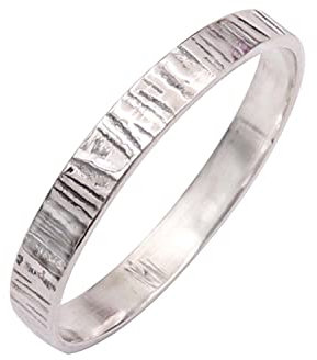 Silberring aus massivem 925er Sterlingsilber schöner Bandring alle Größen Männer Frauen Ring Geschenkartikel Statement handgefertigter Schmuck GESR76 (75 (23.9))