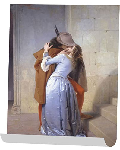 My Custom Style Poster Locandina Stampata su Carta Fotografica 200gr. #Arte-Il Bacio, Hayez#. 40x50cm