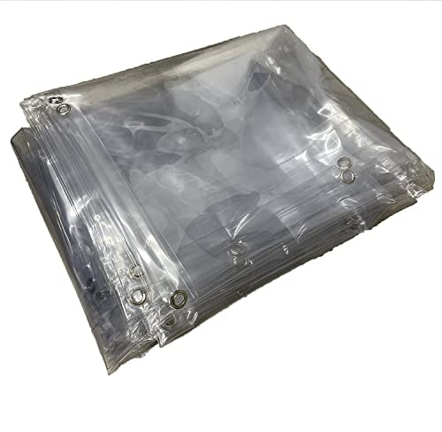 Bâche Transparente étanche multiusages 3,5 x 3 m - Toile PVC Cristal 625 g/m²