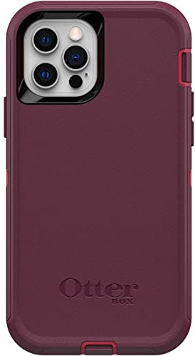 OtterBox Defender Series Screenless Edition Case for iPhone 12 & iPhone 12 Pro (Only) - Case Only - Non-Retail Packaging - Berry Potion (Raspberry Wine/Boysenberry)
