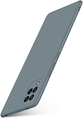 moex für Xiaomi Mi 10 Lite 5G Hülle Ultra Dünn, Schutzhülle mit erhöhtem Kameraschutz, Slim Cover Hardcase Backcover, Dünnste Handyhülle Minimalistisch Alpha Case, Matt Taupe
