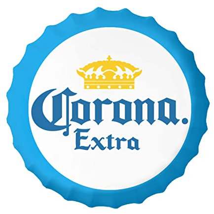 Kompatibel mit Corona Vintage Metallblech Extra Schilder Flaschenverschluss Wandschild Poster Cafe Bar Pub Club Wand Home Decor 13,8 Zoll