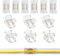Aroidful 12 Stück Mini COB-LED 2 Pin 8 mm Stecker ohne Löten für die Verbindung von Streifen und Band, für LED COB 2 Pin 8 mm