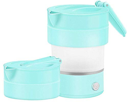 Hervidor eléctrico Plegable Hervidor eléctrico Plegable de Silicona de Peso Ligero, Hervidor de Agua Plegable, 0.6L rápido (Color : Pink) Present