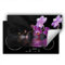 SMTDeco herdabdeckplatte Induktionsmatte herdabdeckung ceranfeld abdeckplatten für ceranfelder induktionskochfeld schutzmatte 90x52 cm Blumen Schwarz