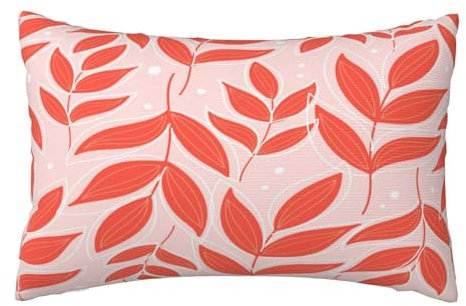 Kissenbezug 40x60cm 2er Set Wetterfest Outdoor Kissen Herbst Kissenbezüge, Rechteckig Couch Kissen Pflanzen Gartendeko Kissenhülle Herbst Outdoorkissen DekoKissen für Patio Balkon Deko Geschenke,L570
