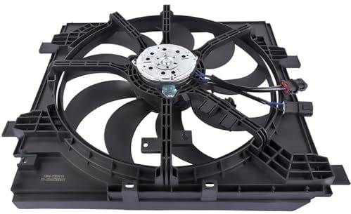 Bisenya EAU RADIATEUR CLIMATISEUR REFROIDISSEUR RADIATEUR VENTILATEUR Remplacement pour JUKE CUBE 2011-2015 1,5 DCI DIESEL 214811FE0A 214811FE1A