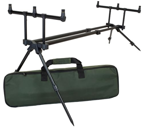 Angel Domäne M-Pod Rod-Pod - Leichter Aluminiumrahmen, Verstellbare Beine, Gratis Tragetasche