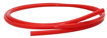 iMeistek Tuyau en silicone, 10 mm ID x 16 mm OD, épaisseur de paroi 3 mm, 2 m, tuyau flexible en silicone pour transfert d'air et d'eau, pneumatique sous vide, rouge