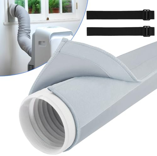 Toutgood Air Conditioner Hose Cover Wrap, Portable Window AC Hose Cover Sleeve Insulated for 5 & 5.9 Diameter Exhaust Hoses Tube