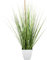 CREATIV green großer künstlicher Grasbusch 44cm im weißen Kunststofftopf I naturgetreues Wildgras im Topf I Pampasgras für Innen I hochwertige & dekorative Dekopflanze I Deko Kunstpflanze grün