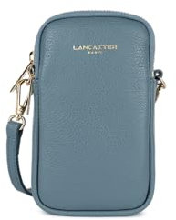 LANCASTER | Dune - Pochette smartphone Cuir de Vachette Grainé Bleu argile