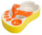 KICHI Niedlicher Slipper-Pommes-Frites-Gericht, Aromatischer Tomatensoße-Dip-Gericht, Cartoon-Flip-Flops-Teller, Keramiktablett, Aschenbecher, B, Langlebig, Einfach zu Bedienen