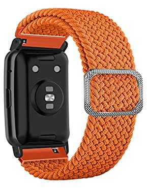 Pulseras Mareo Correa elástica para Reloj Textil, reemplazo de Ajuste de Nailon, Accesorios de Pulsera Inteligente Ajustables Pulseras para Personalizar (J, One Size)