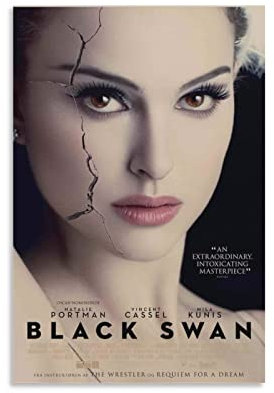 Leinwand Bild Black Swan Classic Movie Art Vintage Retro Home Schlafzimmer Wohnzimmer Dekoration ohne Rahmen (50 x 70 cm)
