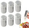 6 Stück Mini Salzstreuer 5ml Salzstreuer Klein mit Deckel Edelstahl Salz und Pfefferstreuer Salzstreuer Klein Mini Gewürzstreuer Pfefferstreuer und Salzstreuer Für Verschiedene Gewürze
