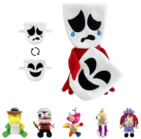 POPOYU The Amazing Digital Circus Plüsch,Digitaler Circus Plüsch,Digitaler Zirkus Kuscheltiere,Pomni Digital Circus,Digital Circus Figuren Spielzeug für TV-Fans Kinder Weihnachts Geburtstagsgeschenke