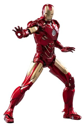 HiPlay ZD Toys Collectible Figure Full Set: Anniversary Series Non-Luminous Version: Iron Man MK4 (1906-04), 1:10 Scale Miniature Action Figurine BFGGTXMK4
