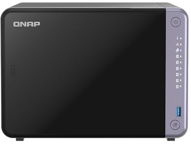 QNAP TS-632X-4G-US Desktop NAS 10GbE a 6 bay con processore Arm Alpine AL524 quad-core e 4 GB DDR4 RAM (senza disco)