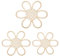 Xinjoduz 3 Stück Holzblumen Wanddeko Blume Des Lebens Deko Kinderzimmer Babyzimmer Deko Boho Yoga Wanddeko Naturholz Art Geometrische Ornamente Wandbehang Wanddekoration Holzausschnitte