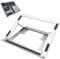Musiin Home Studio Audio Mixer Stand Alluminio Portatile Pieghevole Supporto Compatibile con Behringer Mixer Drum Controller Strumenti NI Maschine MK3 Base Regolabile Ableton Push3 (Argento)