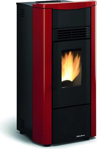 La Nordica - Stufa a pellet ventilata 7 kW colore Bordeaux
