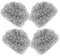 JEWEDECO 4 Piezas estropajos de Acero Inoxidable Esponja lavavajillas Esponja Estropajo esponjas para Limpiar Limpiador estropajos en Espiral de Cocina fregadoras espirales de Cocina Silver