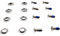 JISADER 8Pcs Snowboard Bindung Schraube Set Edelstahl Bindung Hardware Feste Zubehör