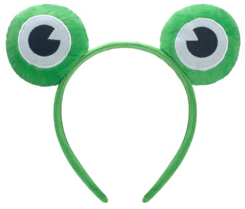 WEITAPYT Frosch Haarreif, Frosch Stirnband, Froschaugen Haarreif, Frog Headband, Haarreif Frosch Erwachsene, Frosch-Kostümzubehör für Karneval, Maskerade, Feenparty