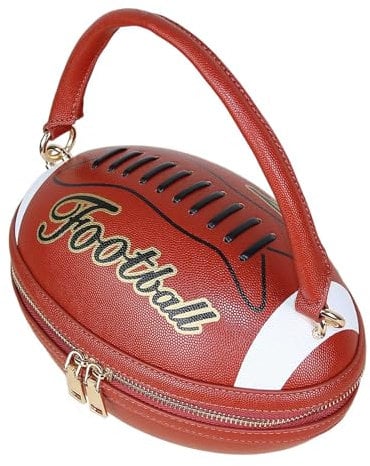 Baoblaze Handtasche in Form eines American Football, Tragetasche für Damen, für Partys, Urlaub, Pendeln, Rot