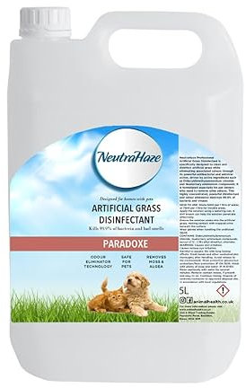 Artificial Grass Cleaner – Powerful 3-in-1 Disinfectant, Deodoriser & Cleaner Removes Bacteria & Neutralises Pet Odours Pet-Friendly (5 Litre, Paradoxe)