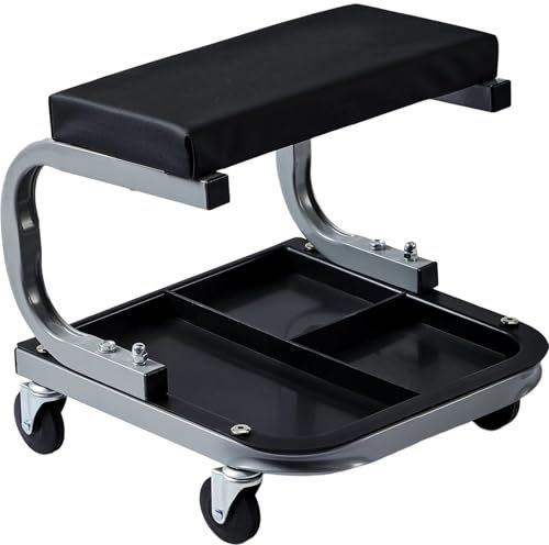 LCQSYE hocker mit Rollen Mechaniker-Garagenhocker, 113 kg, Mechaniker-Rollbrett, Sitz für unter das Auto, Werkzeugablage Werkstatt Rollhocker