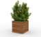 The Sussex Garden Planters (Slatted Tan, SQUARE)