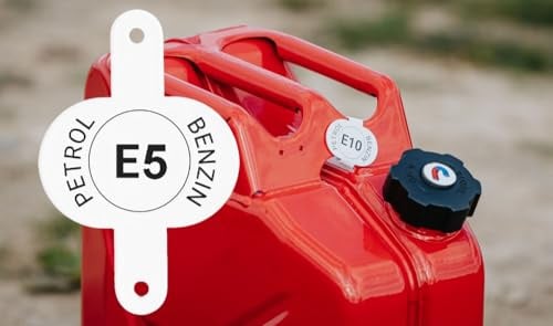 BW® Clip für Kraftstoffkenneichnung für Kraftstoffkanister Metall Benzinkanister 1 Stk. Benzin E5 - Made in Europe
