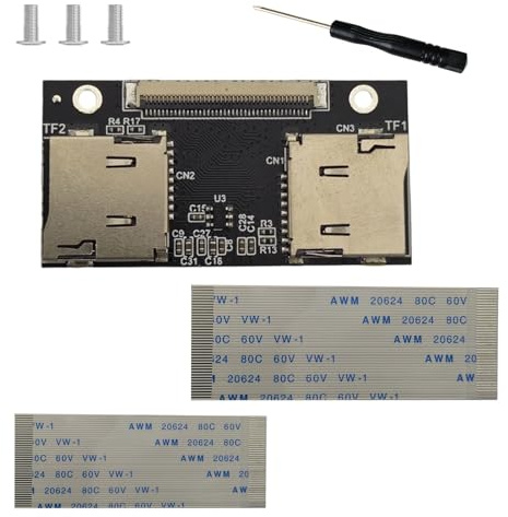 SkyPOOU Carte de connexion anti-interférence pour double vers ZIF SATA HDDs Adaptateurs dans DVR et instruments Adaptateurs double satas