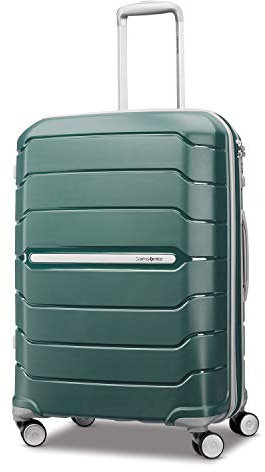 Samsonite Freeform Hardside Spinner 24, Vert Sauge, Checked-Medium 24-inch, Freeform Hardside Extensible avec roulettes Doubles rotatives