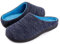 RockDove Damen Hausschuh aus Memory-Schaum mit Vogelaugenstrick, 38/39 EU, Denim und Himmelblau