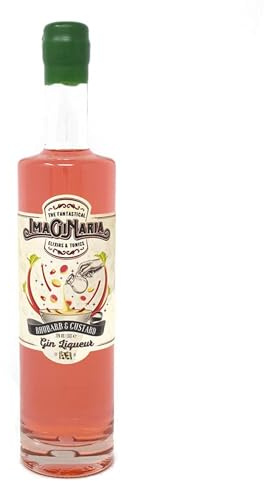 Imaginaria Rhubarb and Custard Gin Liqueur, 1 x 500ml | A Sweet Gin Liqueur Offering Tangy Rhubarb Balanced with Smooth, Creamy Custard Notes