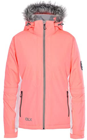 Sandrine Women's DLX Waterproof RECCO Ski Jacket - NEON CORAL XL