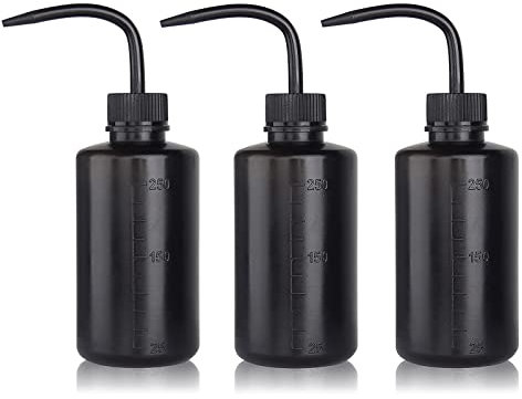 UPTATSUPPLY bouteille de tatouage 3 pièces bouteille de lavage extrudée pratique savon vert fournitures accessoires de tatouage de lavage (250 ml noir)