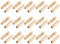 GTIWUNG 15 Paar 4mm Vergoldete Bananenstecker Motor Elektronische Stecker, RC Brushless Motor ESC vergoldete Bananenstecker Kugelstecker (15Pcs 4mm Männlicher Stecker + 15Pcs 4mm Buchse Stecker)