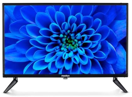 MEDION 59,9 cm (24 Zoll) Full HD Fernseher (perfekt für Camping Wohnmobil LKW Garten, 12V KFZ Car-Adapter, Triple Tuner Receiver, HDMI, USB, MD 824000)