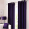 Kinfolk Textile Blackout Thermal Eyelet Ring Top Insulated Pair of Curtains Including 2 Tiebacks (Aubergine, 66 x 90)