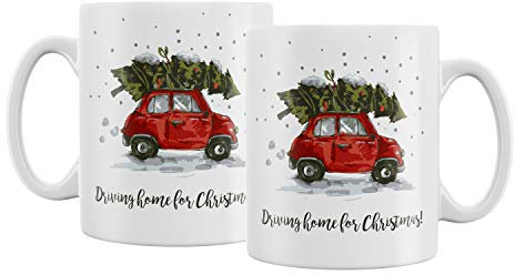 Glühwein-Becher/Tasse 'Crazy Christmas' /Weihnachtsmarkt-Tasse, Anzahl:1er Einzel